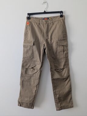 Empyre Khaki Relax Fit Cargo Pants Size 27 Streetwear Skate Tan